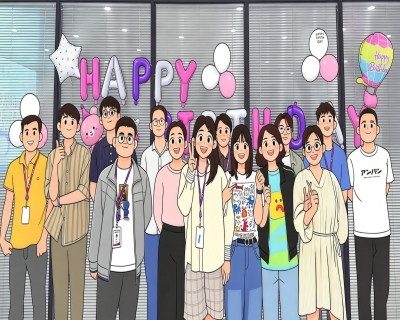 春风柔芯畔，生辰悦身心——非凡国际电子4月员工生日会