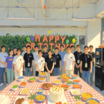 红芯向党，与党同庆——非凡国际电子7月份员工生日会
